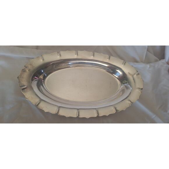 Vintage International Silver Co Early American 2360 Oval Serving Bowl 11" x 7" - Picture 1 of 6